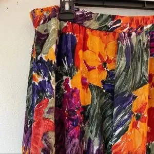 Sharon Anthony | Skirts | Vintage Sharon Anthony Floral Midi Skirt ...